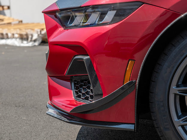 2024-Up Mustang GT S650 | CARBON FIBER Front Side Grille Insert Replacement Pair